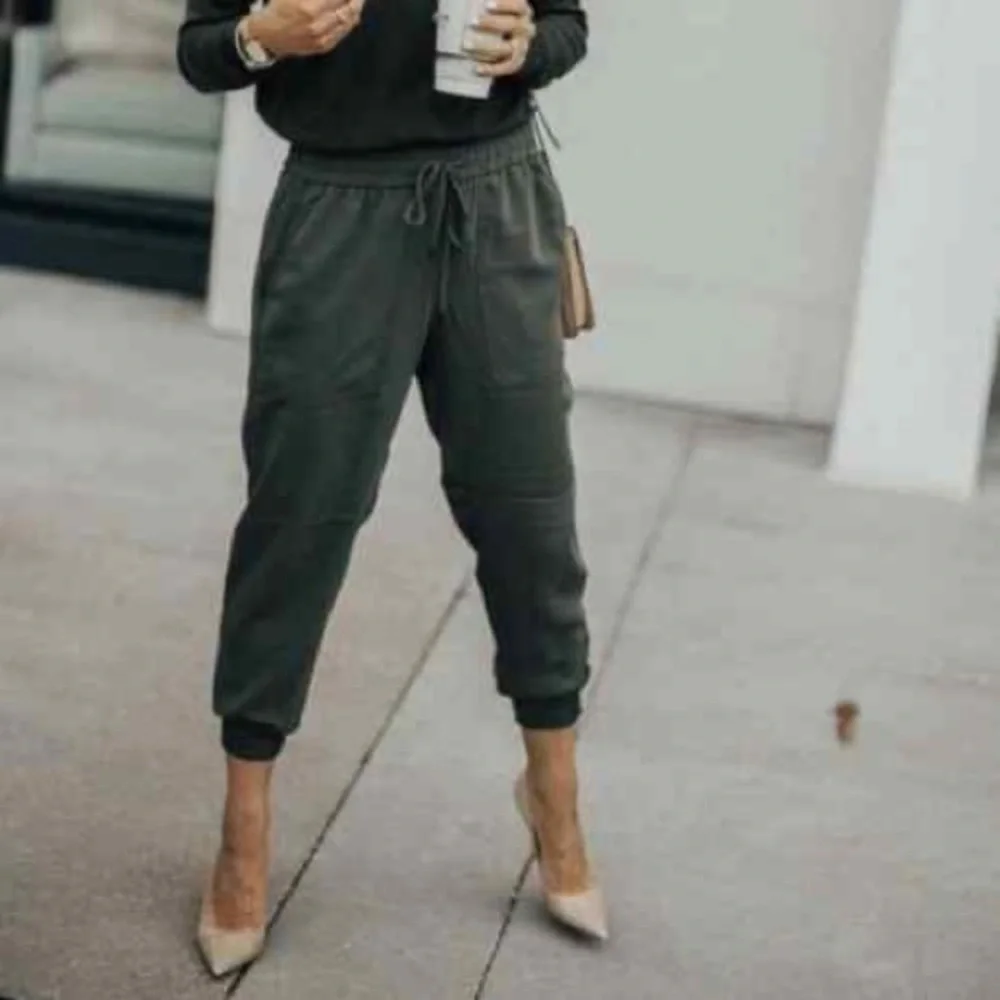 Ann Taylor Olive Green Joggers - Picture 2 of 7